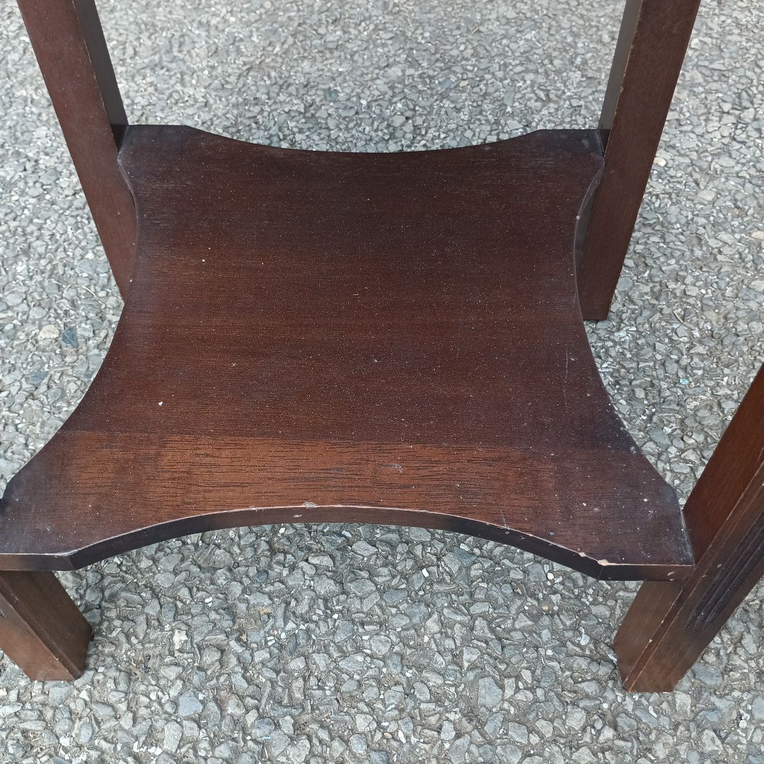 R*a様 4272）アンティーク風　スリムチェスト　引き出し　上面ガラス　難あり