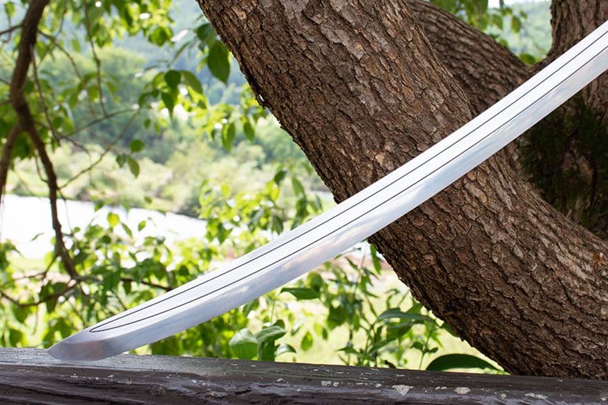 カチャカ 刀 鋼の刃 木製ハンドル 古兵器 武具 刀装具 鍛造打 鋼刀 冷兵器