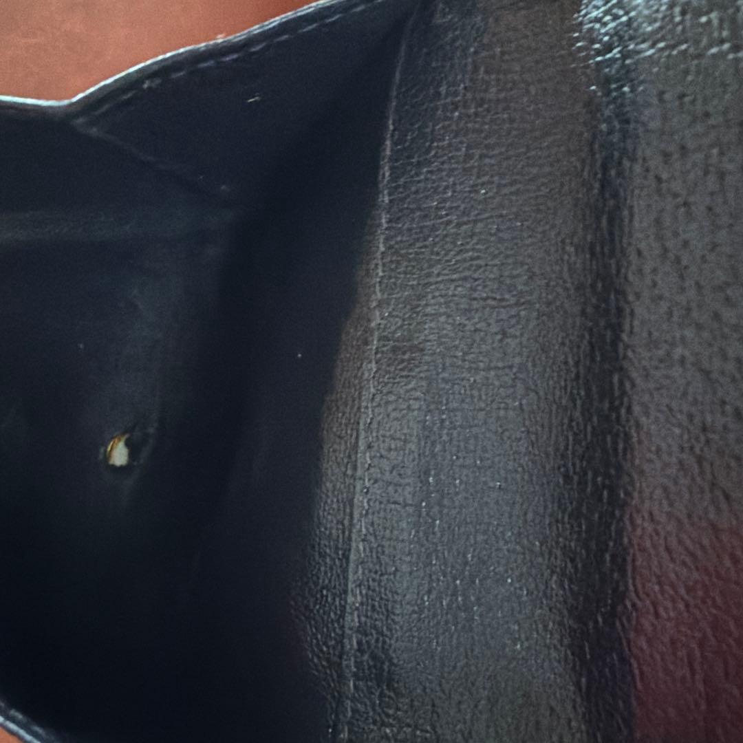 GUCCI オールドグッチ　二つ折り財布 Gゴールド金具