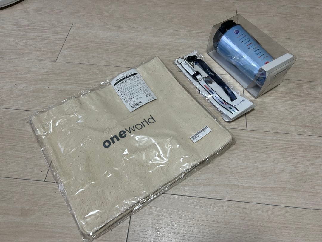 one world ワンワールド エコバッグ・ネックストラップ・タンブラー W