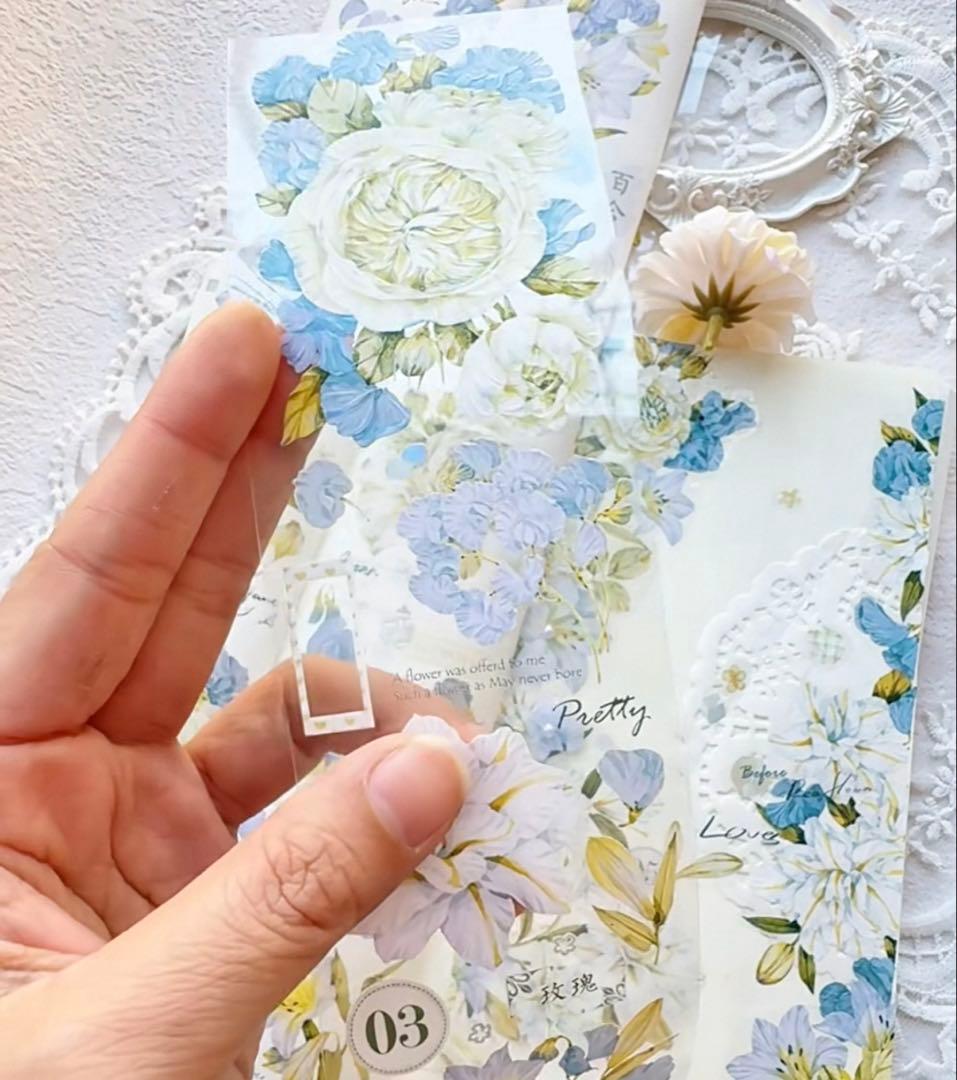 ⭐️SALE⭐️ 林野间《迭绪蓝》海外マスキングテープ　マステ 【2463】