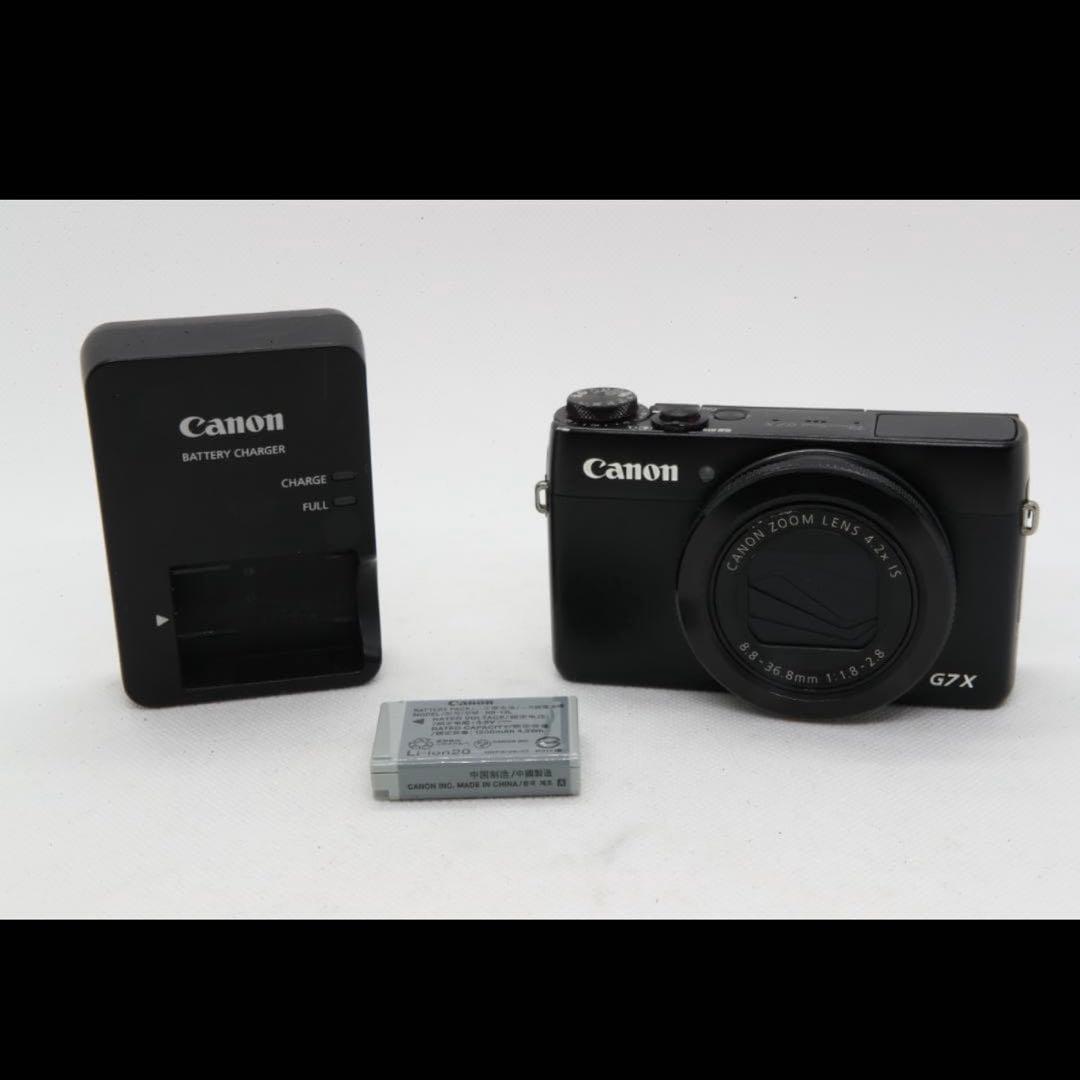 【美品】Canon G7 X コンパクトデジタルカメラ バッテリー充電器付属