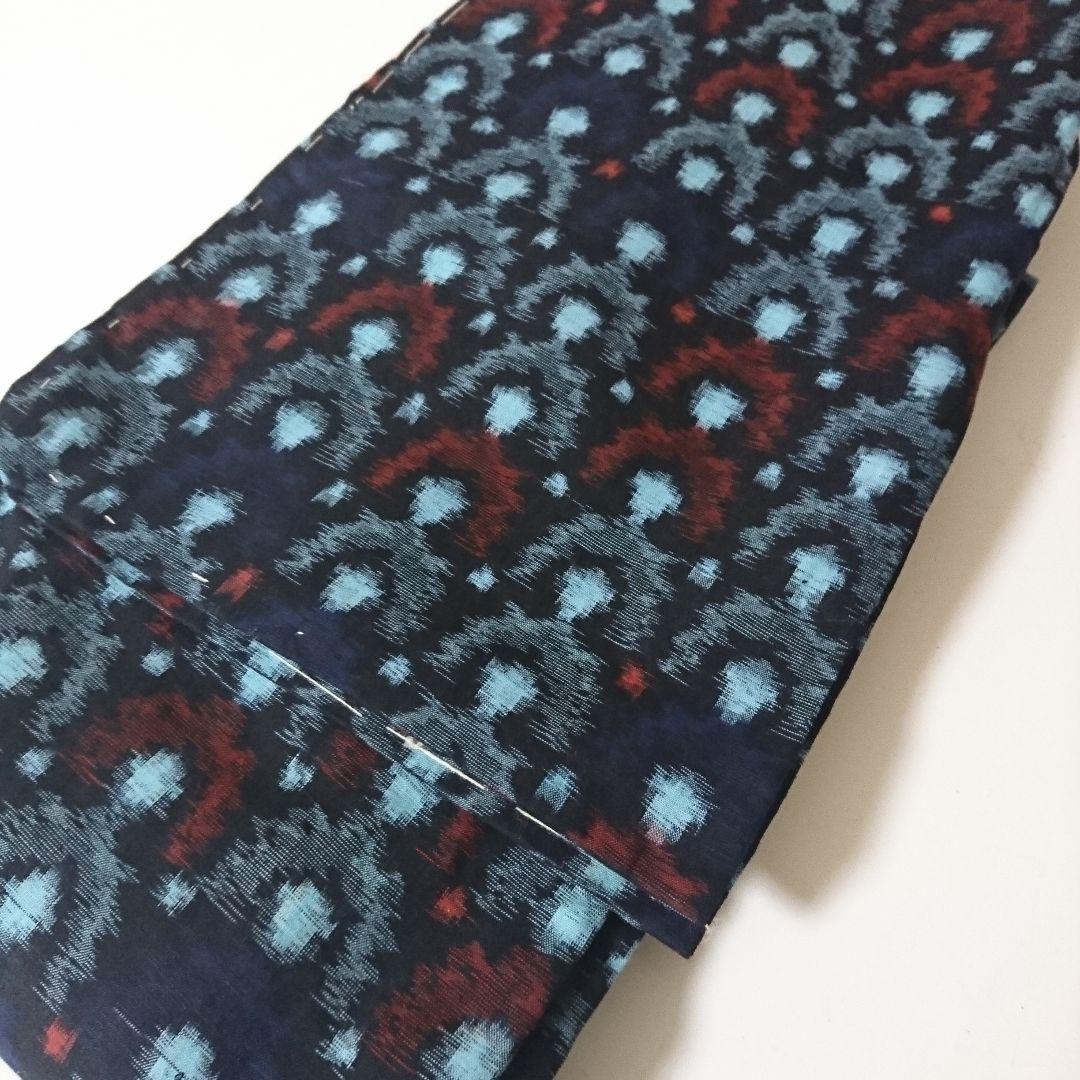 1565★書生絣 綿の着物 アンサンブル おまとめ リメイク素材