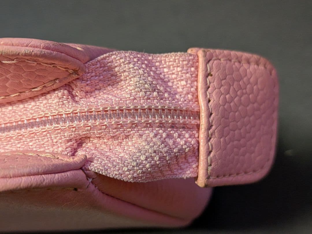 CHANEL ピンク ポーチ キャビアスキン