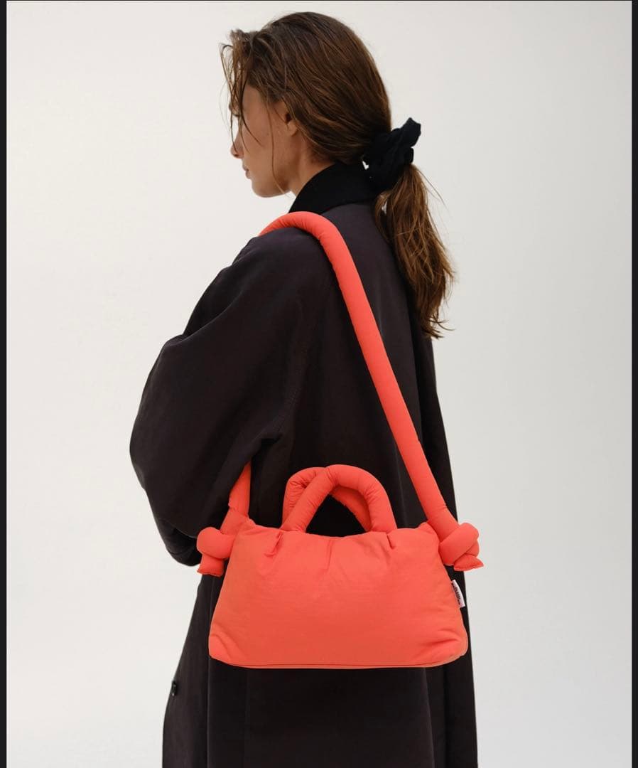 【美品】OLEND オレンド MiniOna Soft Bag オレンジ ミニ