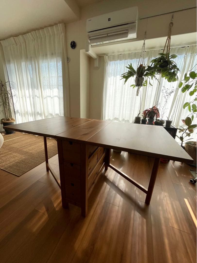 【廃盤カラー】IKEA ノールデン　ゲートレッグテーブル