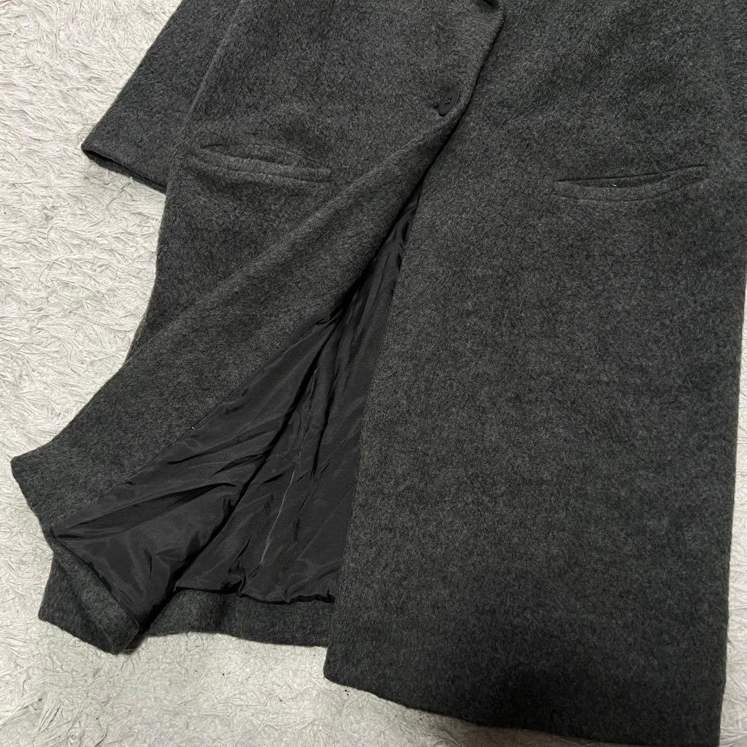 近年 マックスマーラ シャギーロングチェスターコート オーバーサイズ XL相当