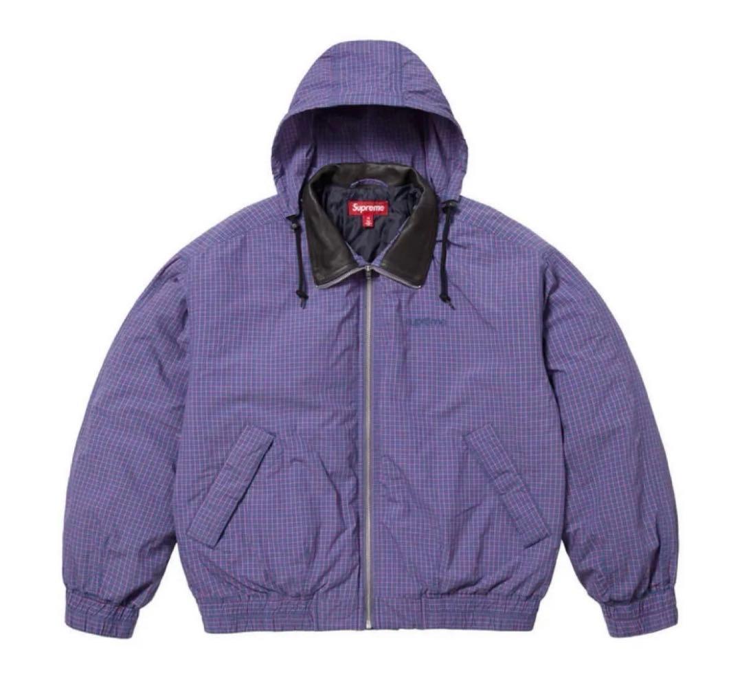 ジャケット・アウター Supreme Leather Collar Utility Jacket L