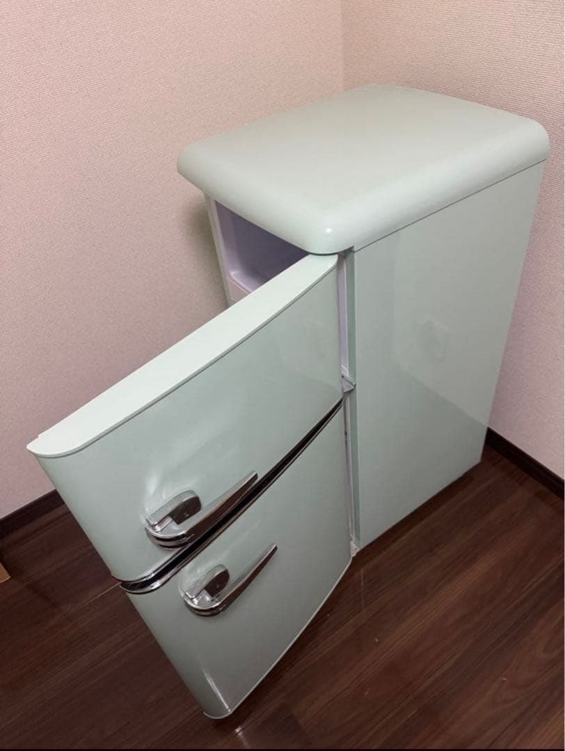 アイリスプラザ 冷凍冷蔵庫 81Lライトグリーン PRR-082D-L