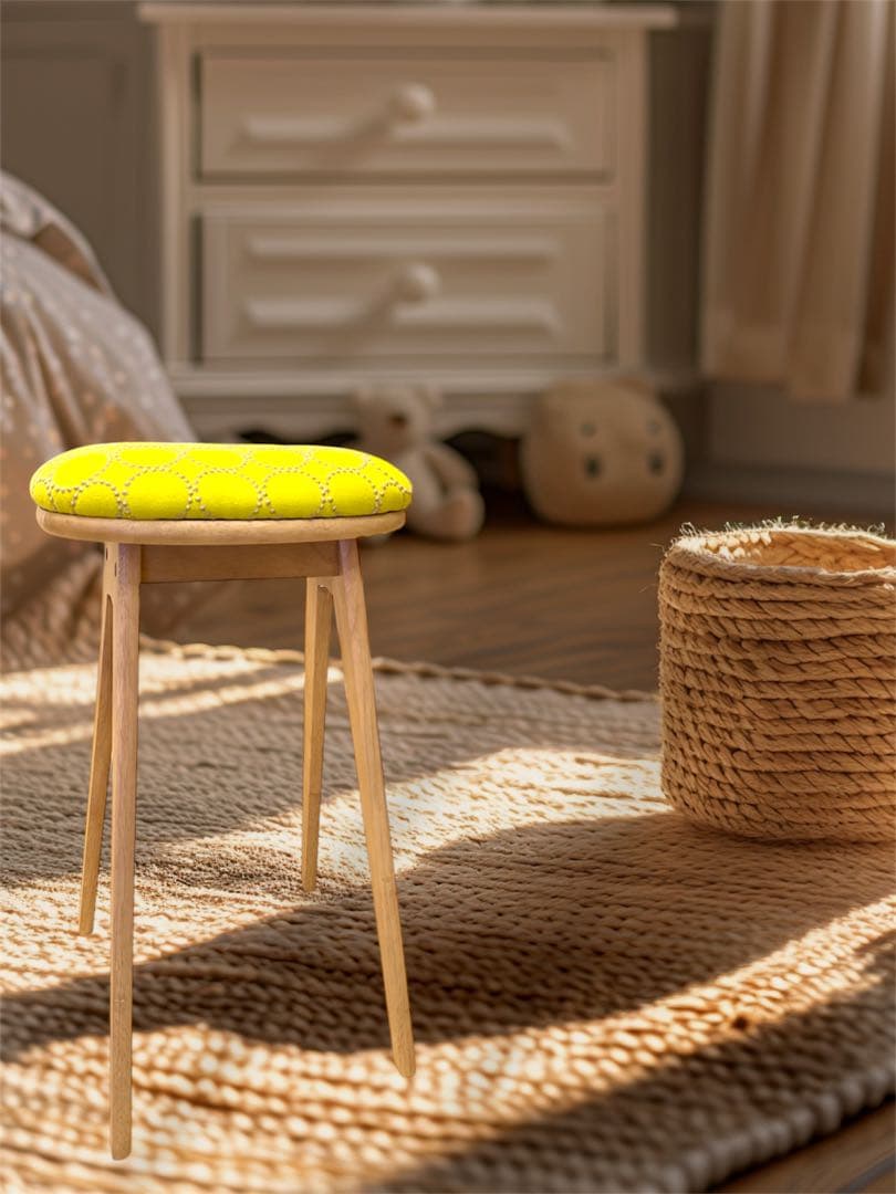 【北欧スタイル】ミナペルホネン生地使用スツール　イス　家具　ハイスツール