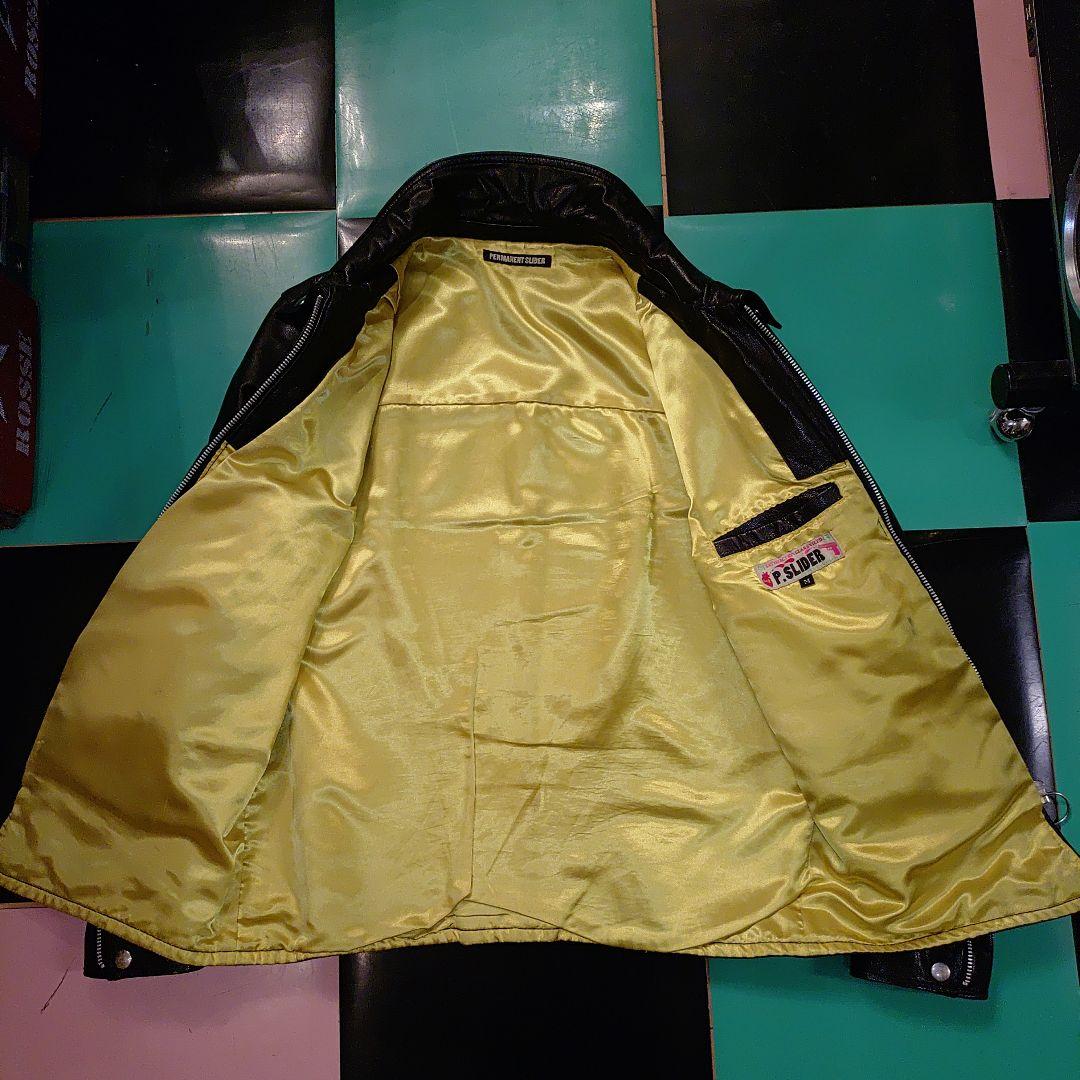 PERMANENT SLIDER ブラックレザージャケット RALEIGH