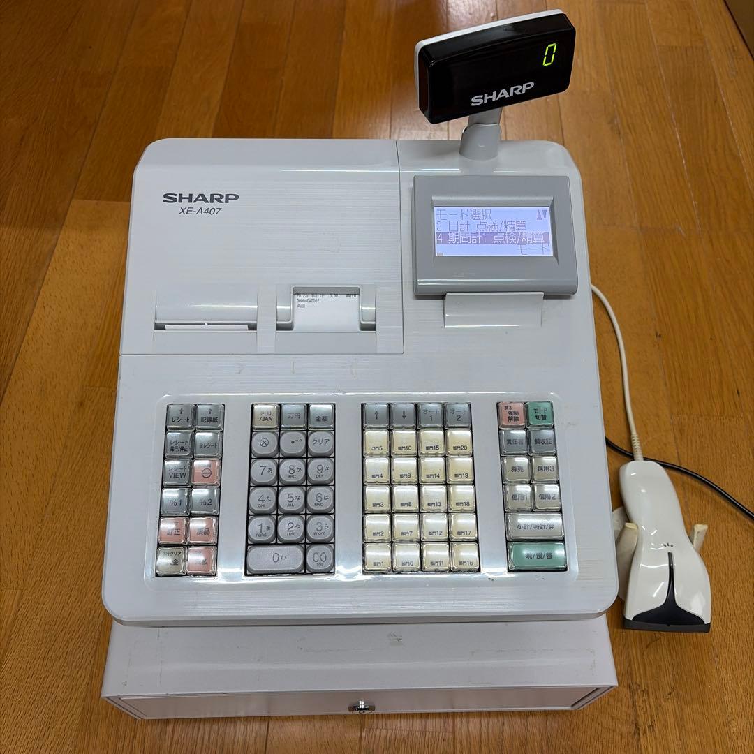 SHARP XE-A40 ホワイト レジスター