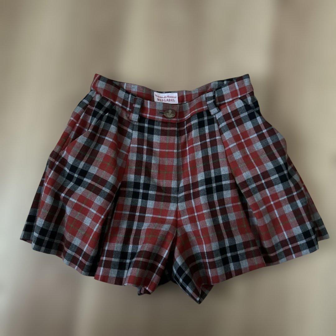 ヴィヴィアンウエストウッドチェック柄キュロット　サイズ2