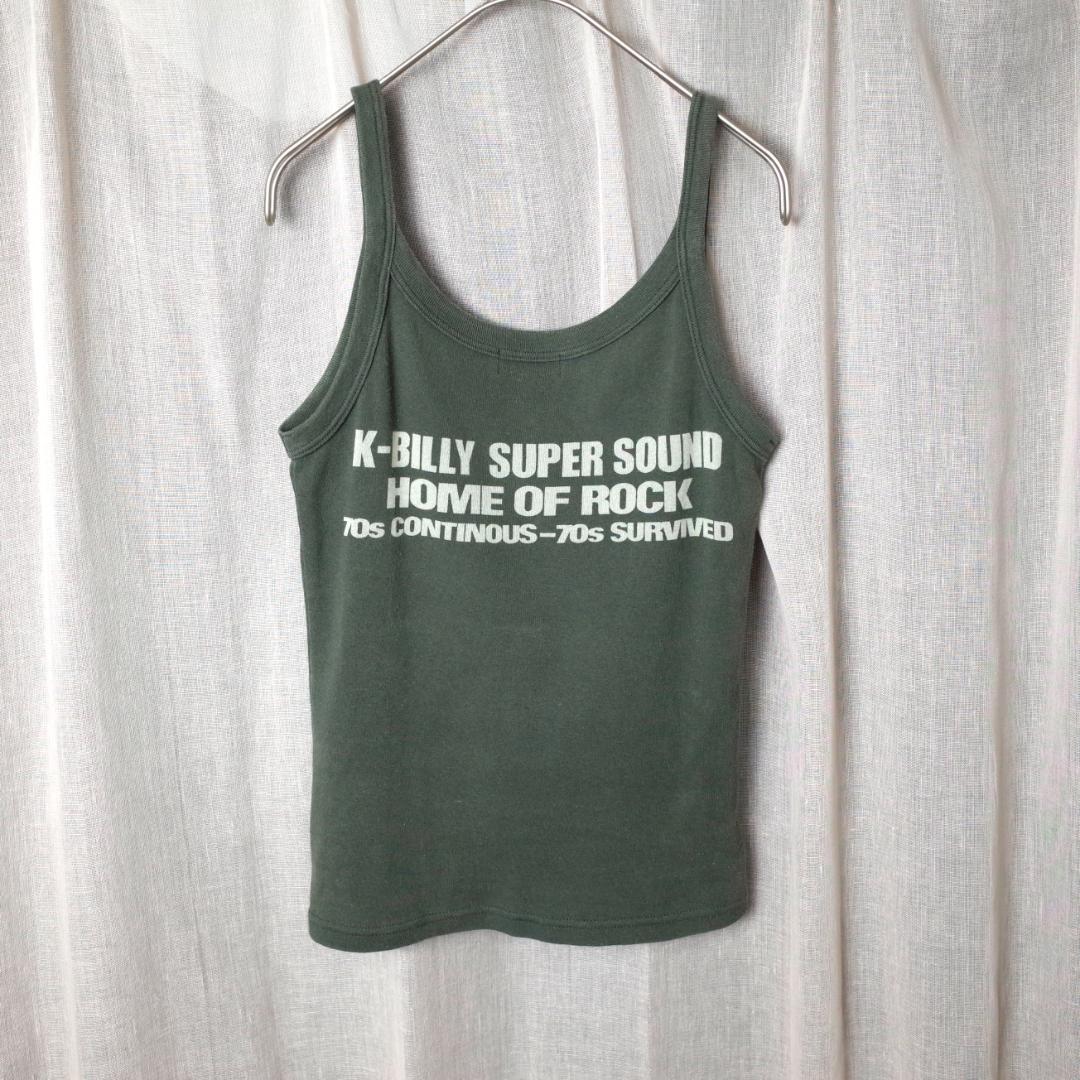 ヒステリックグラマー タンクトップ　キャミソール ヘッドフォンスカル Y2K