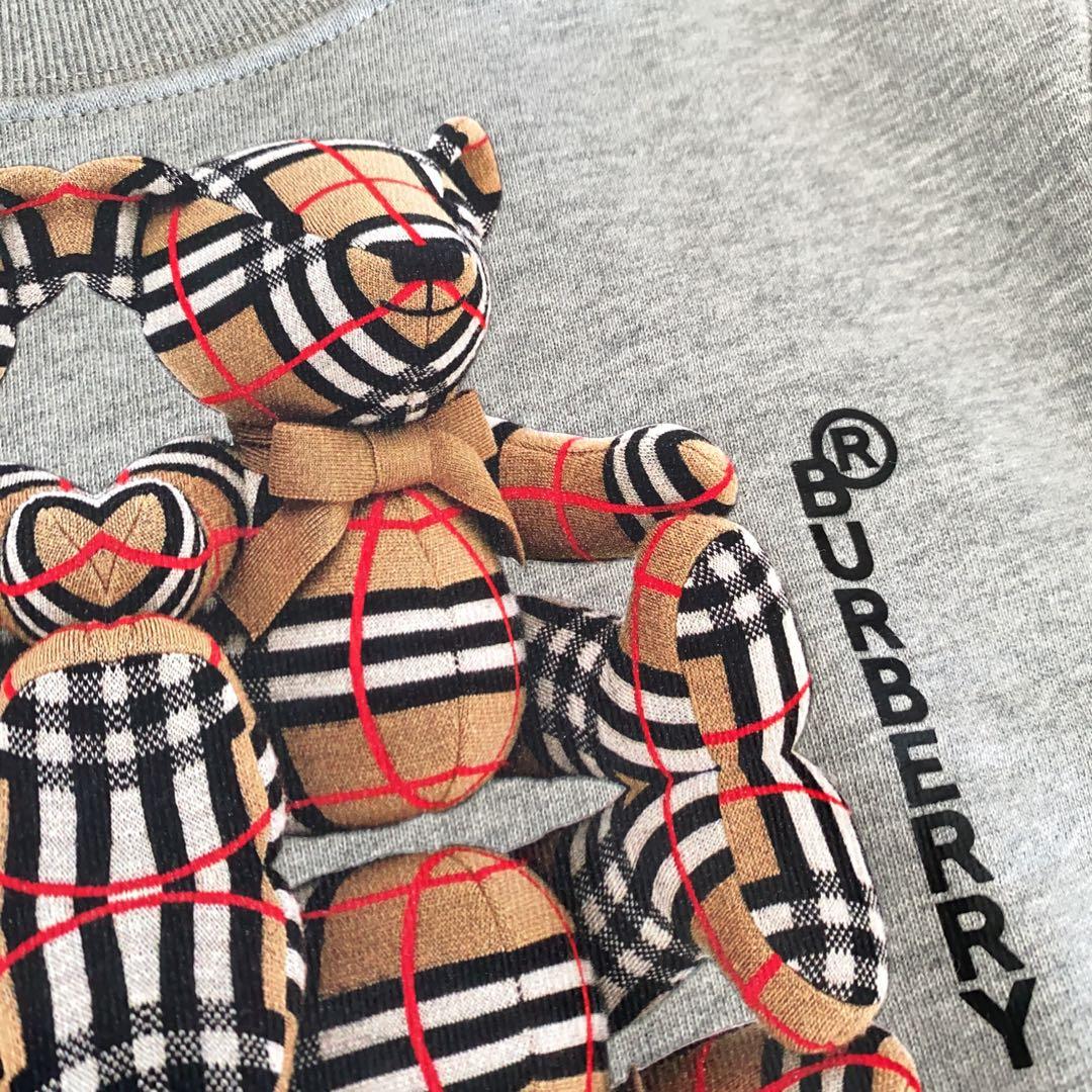 専用ページ【新品】Burberry キッズ ロゴ トレーナー くま グレー 4Y