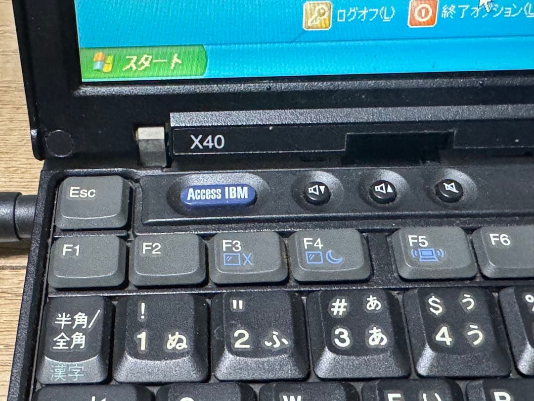 IBM ThinkPad X40 Windows XP 日本語キーボード