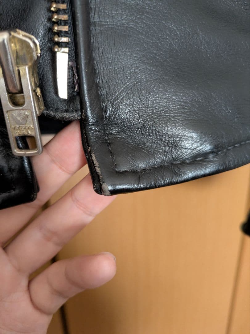 良品！　 VANSON　Type B バンソン　シングルライダース　立ち襟