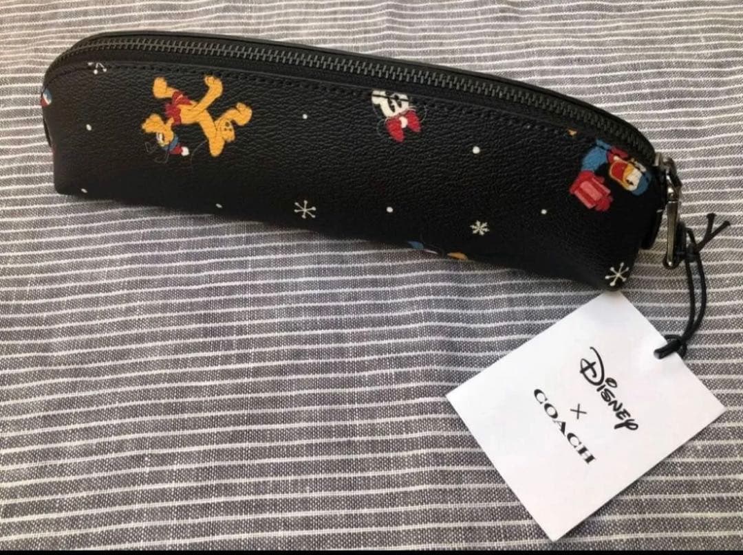 新品　コーチ　ディズニー　ミッキー　ペンケース