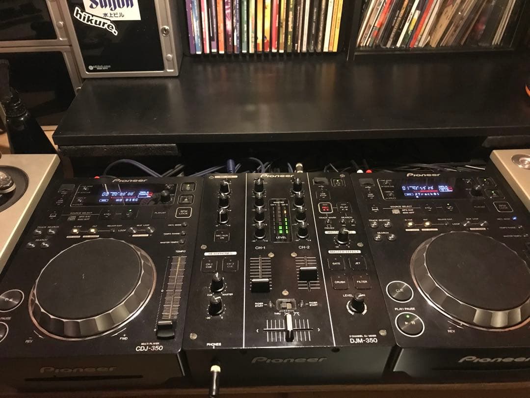 PIONEER DJM350 CDJ350 電源、RCAケーブルセット