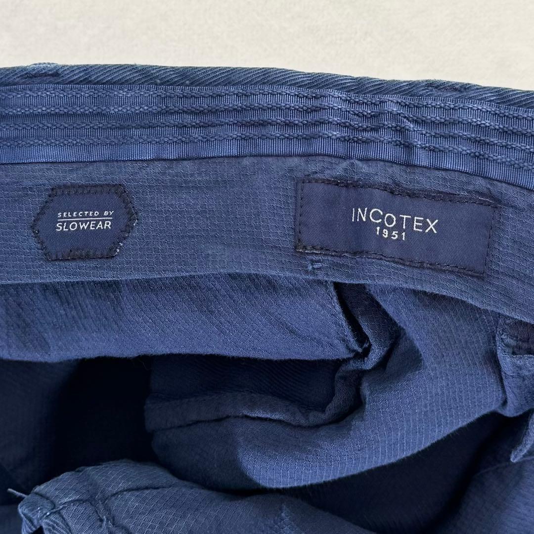 未使用品 INCOTEX インコテックス チノ ブルー 52