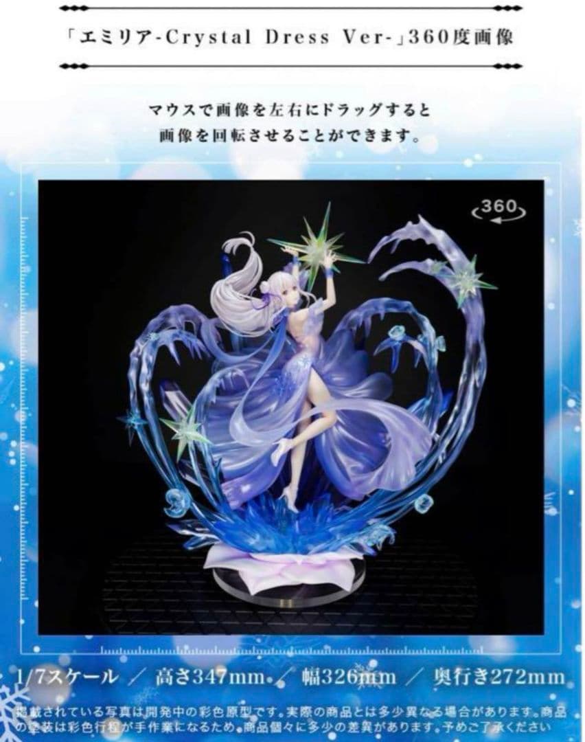 【エミリア】-Crystal Dress Ver- 渋谷スクランブルフィギュア