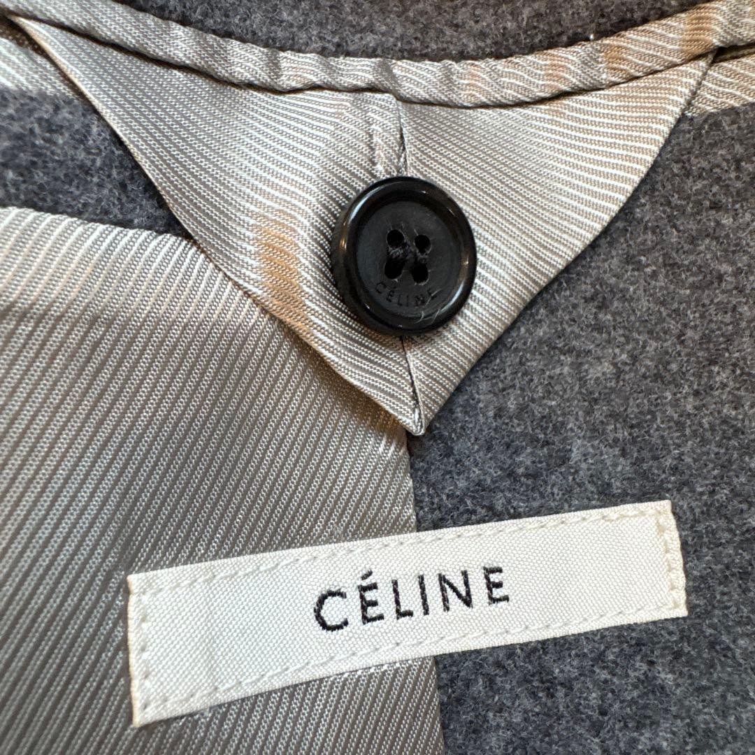 美品　セリーヌ　クロンビーコート　グレー　フィービー期