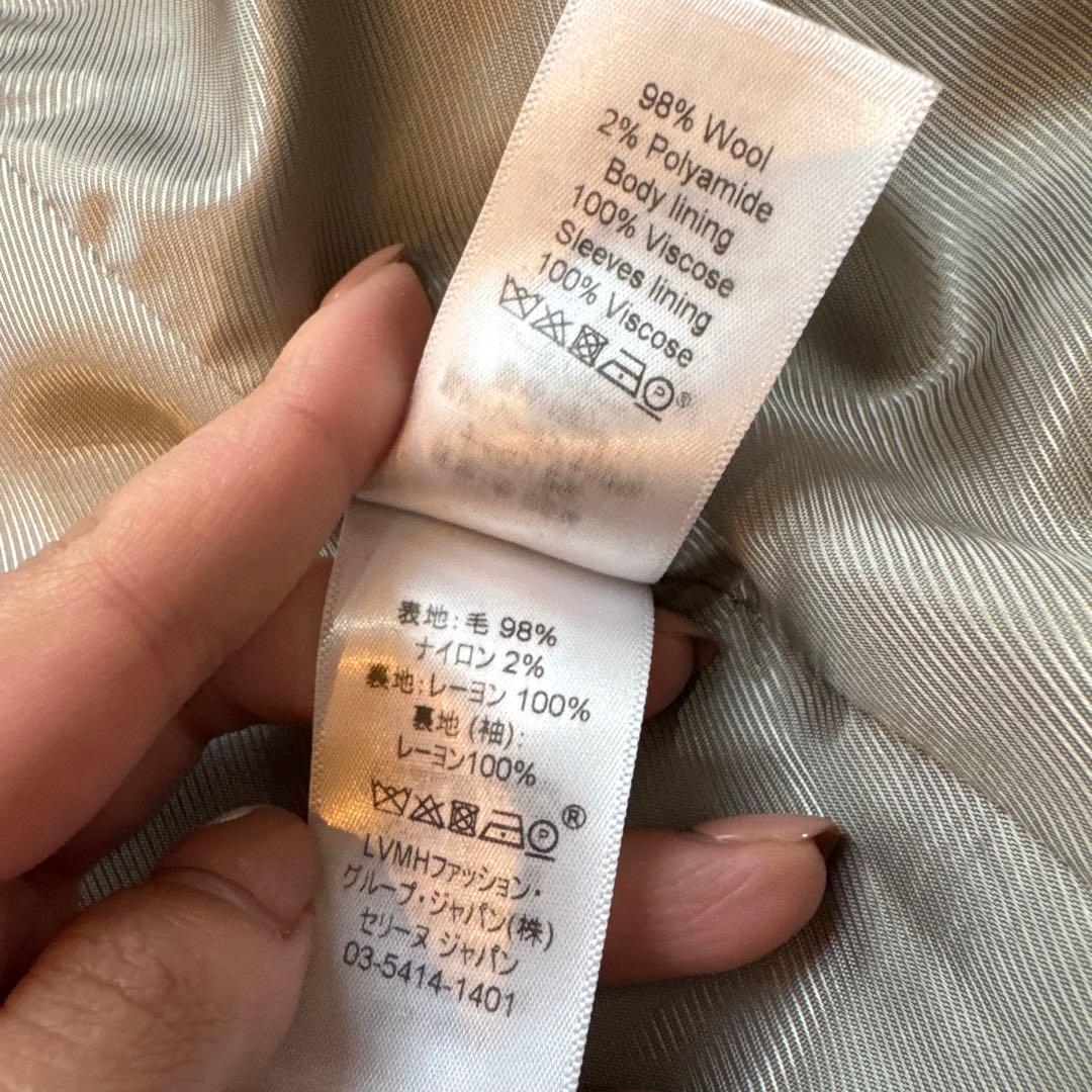 美品　セリーヌ　クロンビーコート　グレー　フィービー期