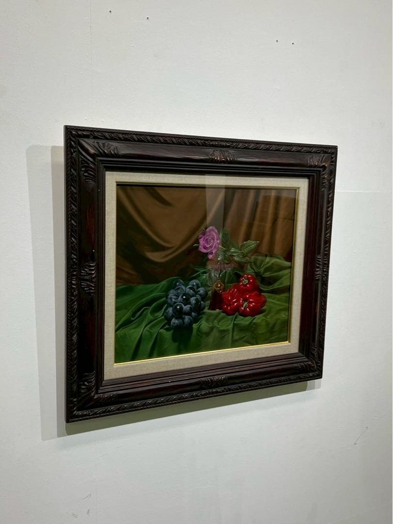 三嶋哲也「果実とバニティー」油彩画