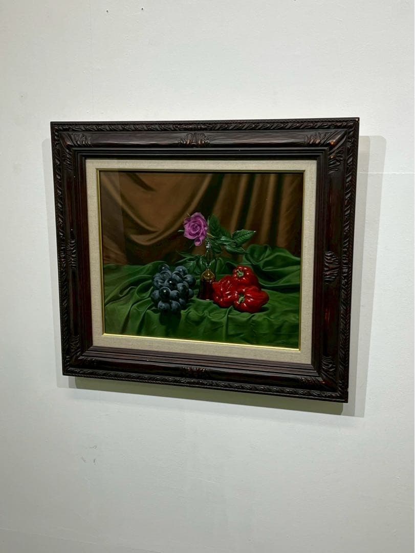 三嶋哲也「果実とバニティー」油彩画