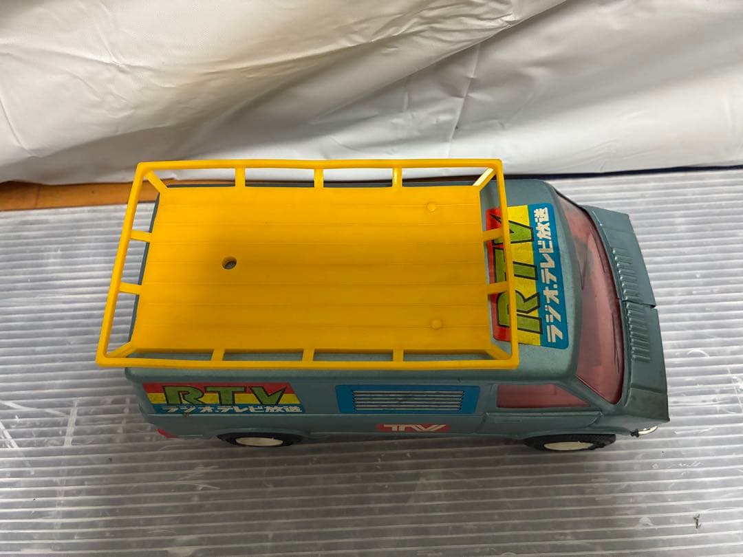 野村トーイ ブリキ テレビ中継車 RTVラジオ・テレビ放送 当時物 昭和レトロ