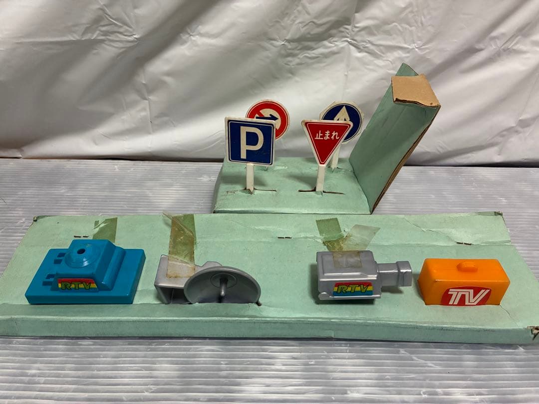 野村トーイ ブリキ テレビ中継車 RTVラジオ・テレビ放送 当時物 昭和レトロ