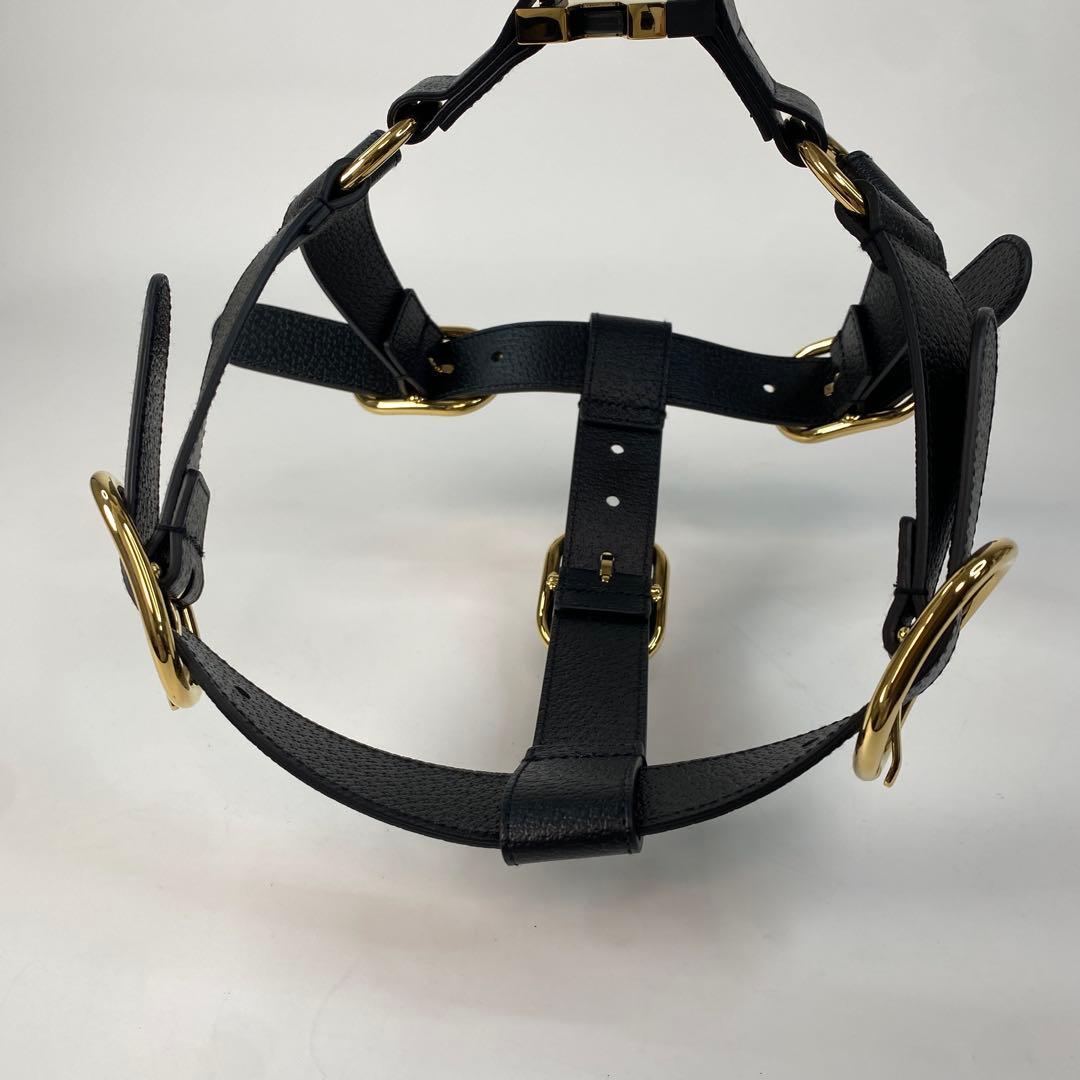 未使用 グッチ GUCCI 695253 ペットハーネス L レザー