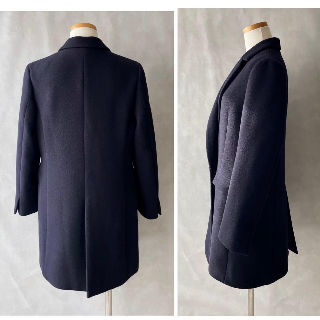 美品✨エストネーション　22AW ウール　ミドル丈　チェスターコート　36 紺