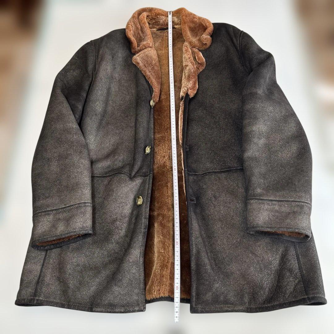 ダークブラウンムートンコート