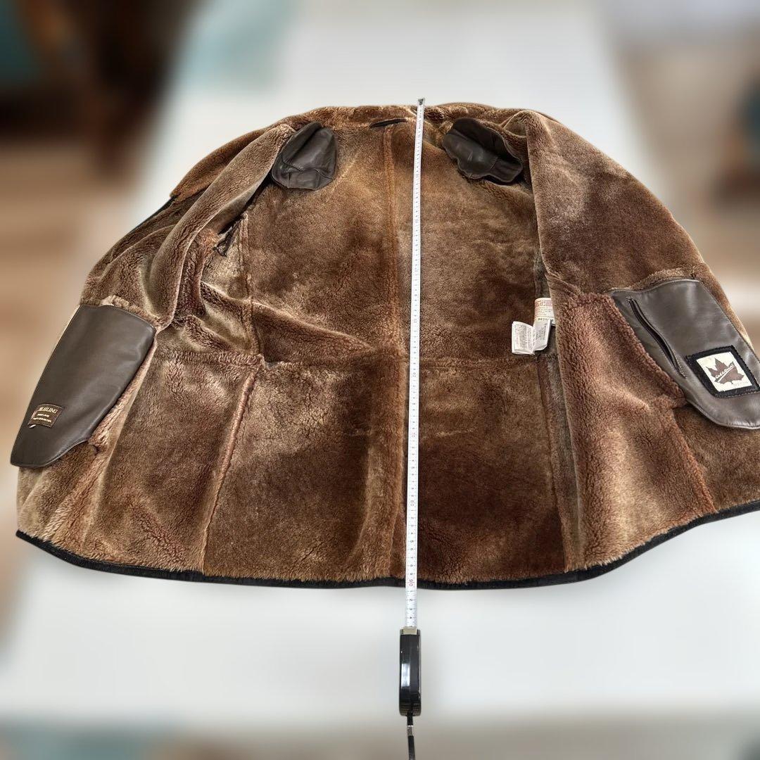 ダークブラウンムートンコート