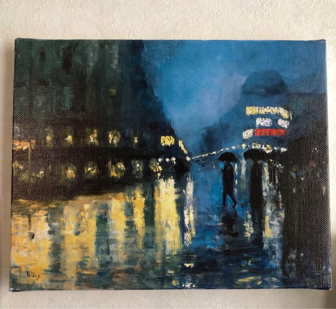レッサー・ユリィ　夜のポツダム広場　ミニキャンバス