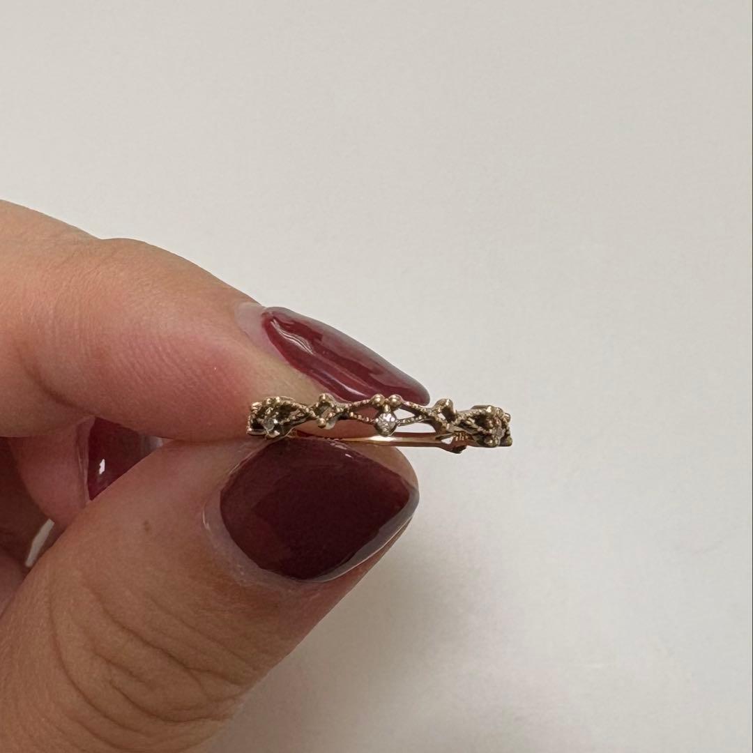 NOJESSノジェスダイヤモンドピンキーリング5号