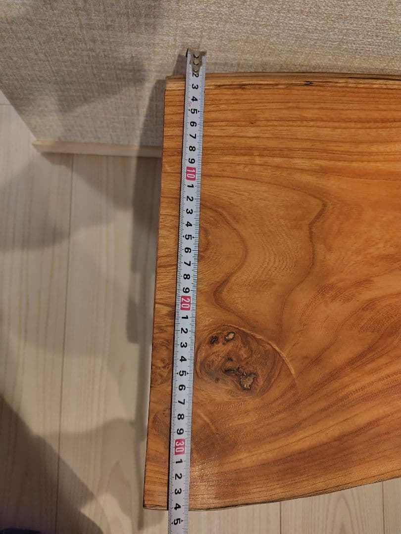 【最終値下げ】1枚板　ケヤキ　折りたたみテーブル