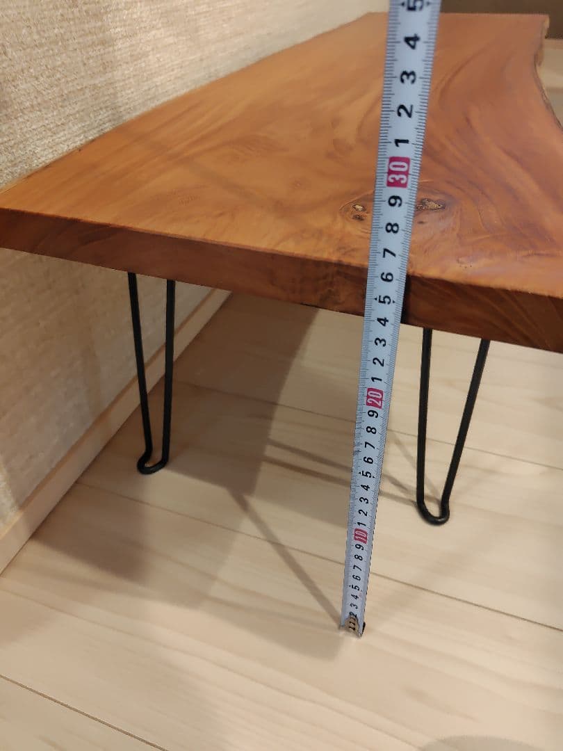 【最終値下げ】1枚板　ケヤキ　折りたたみテーブル