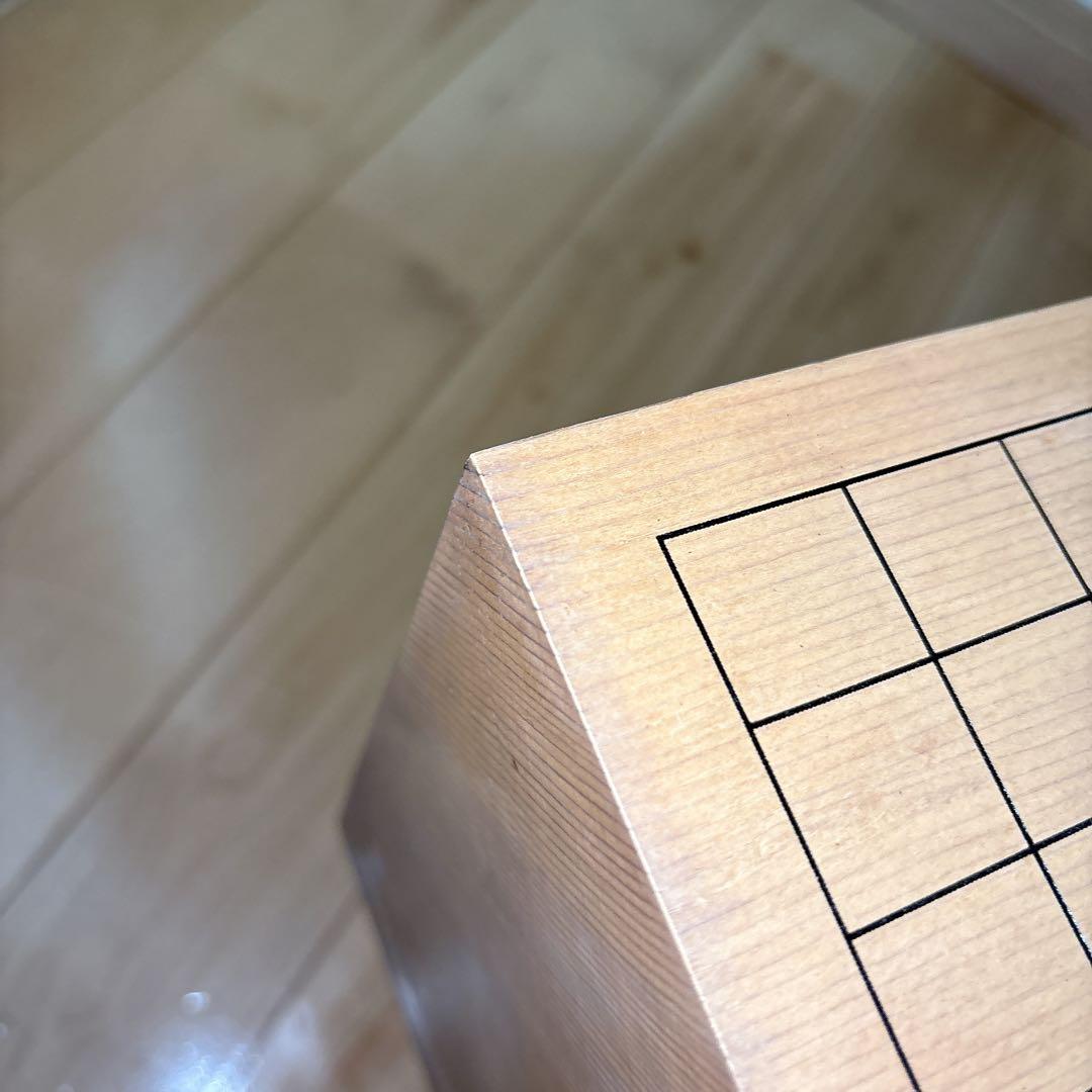 美品 碁盤 脚付き ヘソあり 天然木 厚さ17.3cm