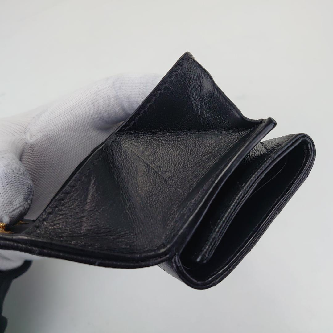 【美品】サンローラン　カサンドラ　オリガミ　タイニー　三つ折り財布　1194