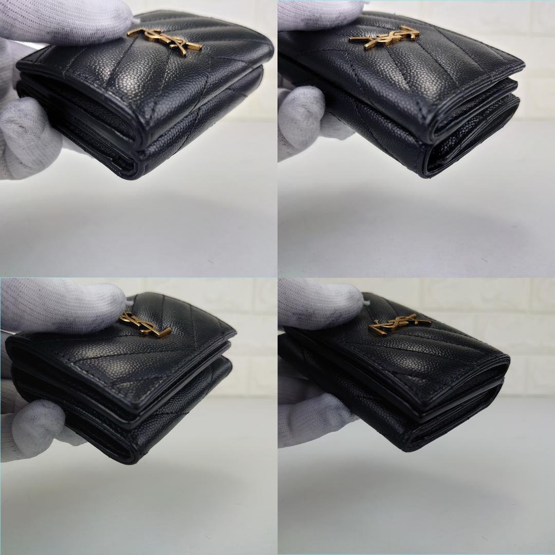 【美品】サンローラン　カサンドラ　オリガミ　タイニー　三つ折り財布　1194