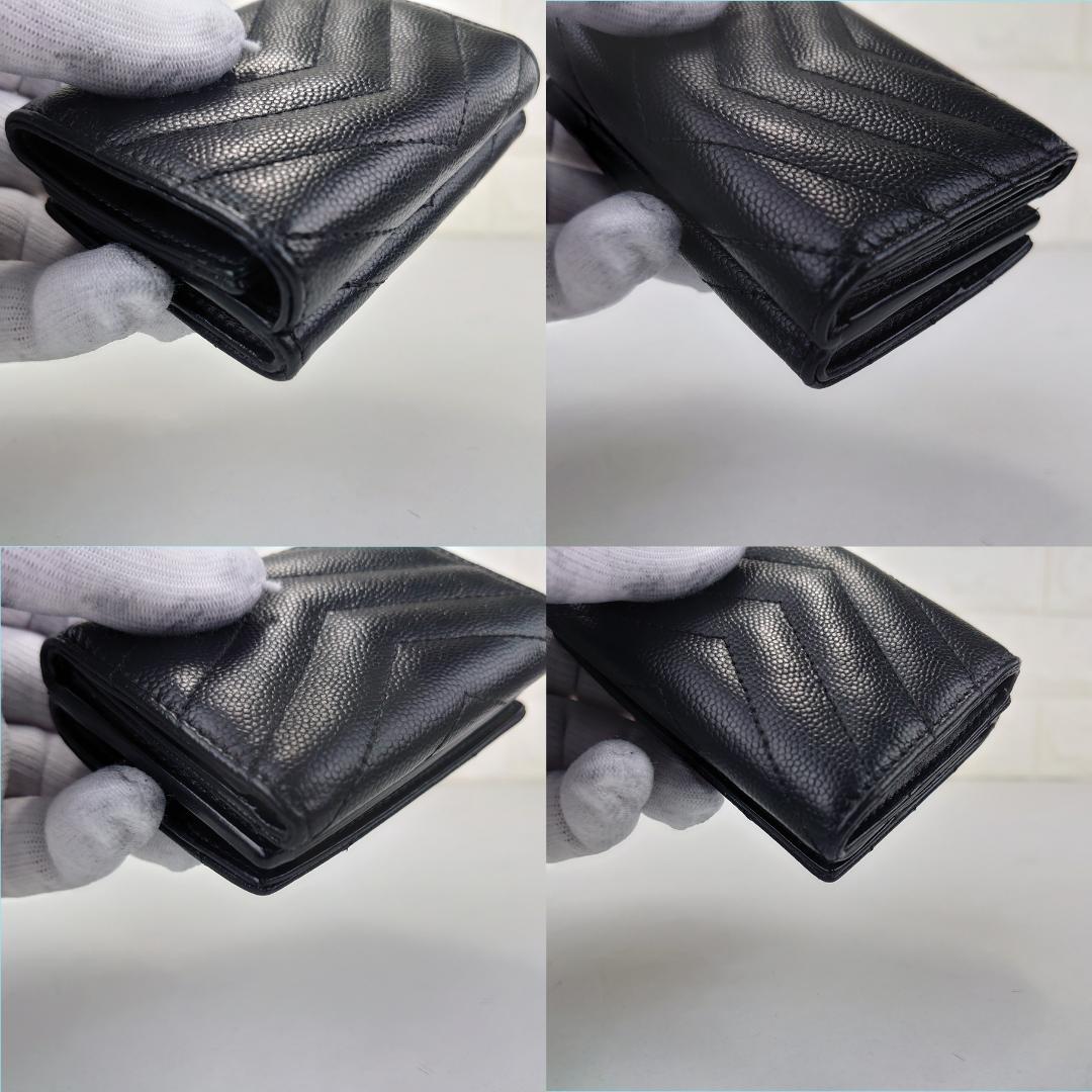 【美品】サンローラン　カサンドラ　オリガミ　タイニー　三つ折り財布　1194