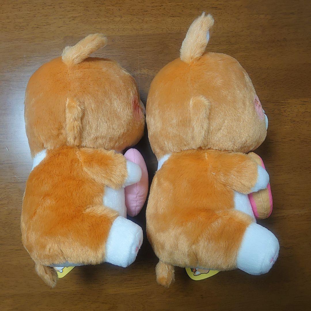 まるまるコーギー BIGぬいぐるみ2 ハート ドーナツ コーギー ぬいぐるみ 犬