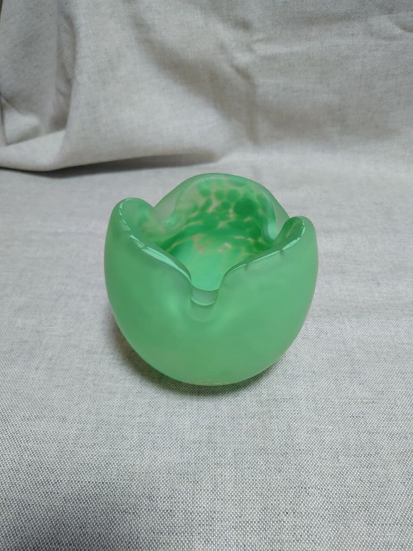 藤田喬平 手吹 金彩 灰皿 ガラス 2個