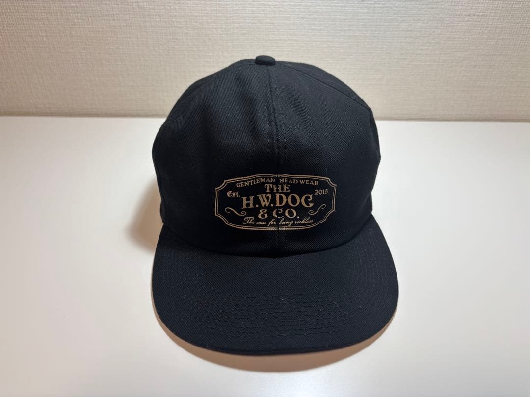 H.W.DOC & CO. ブラック ワークキャップ