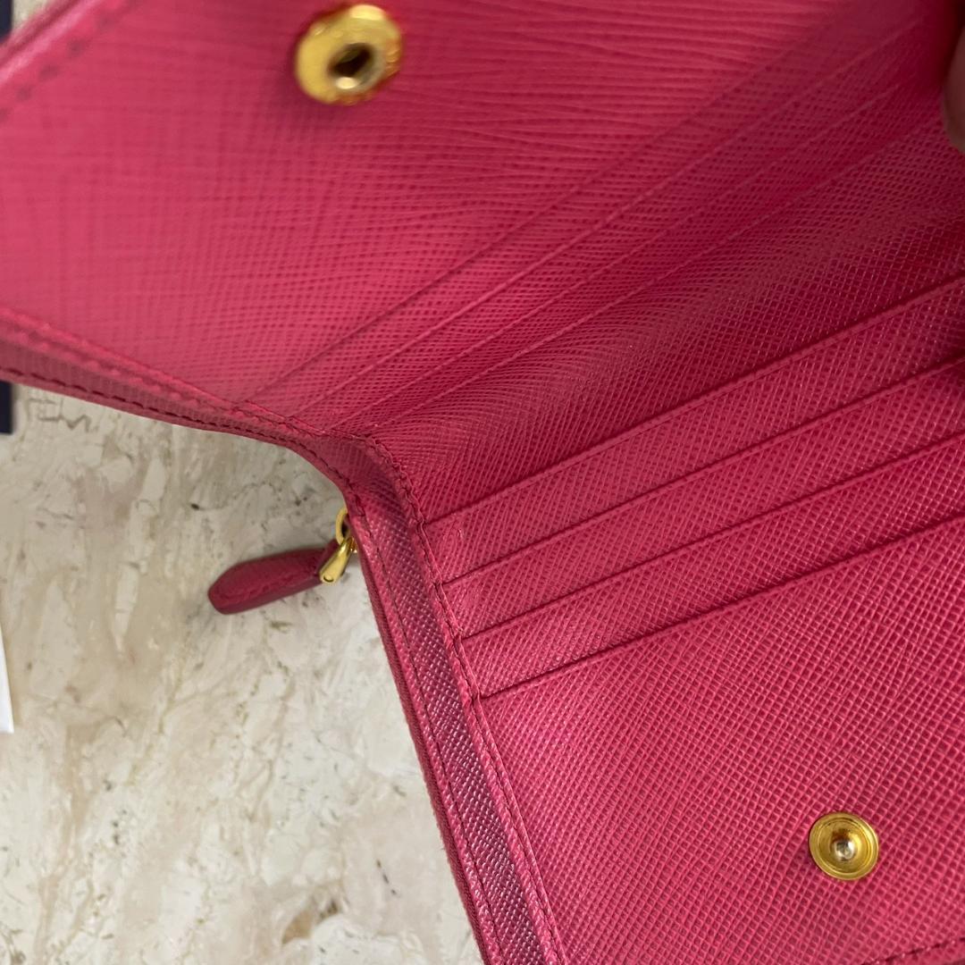 PRADA 二つ折り財布 プラダ ウォレット ラウンドファスナー 1ML036