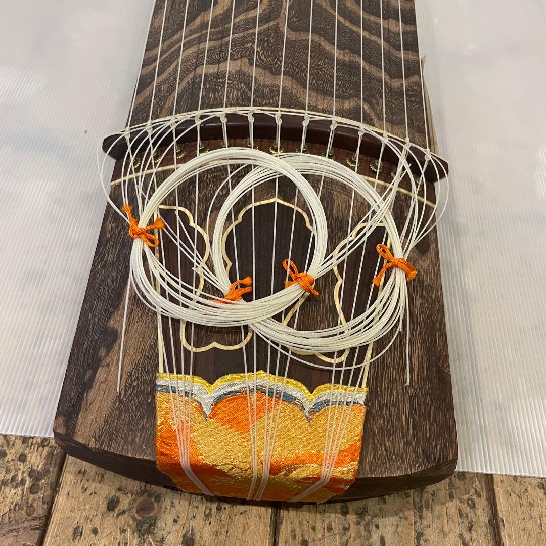 お琴 琴 和楽器 弦楽器 民族楽器 13弦 全長約185cm 中古 カバー付き