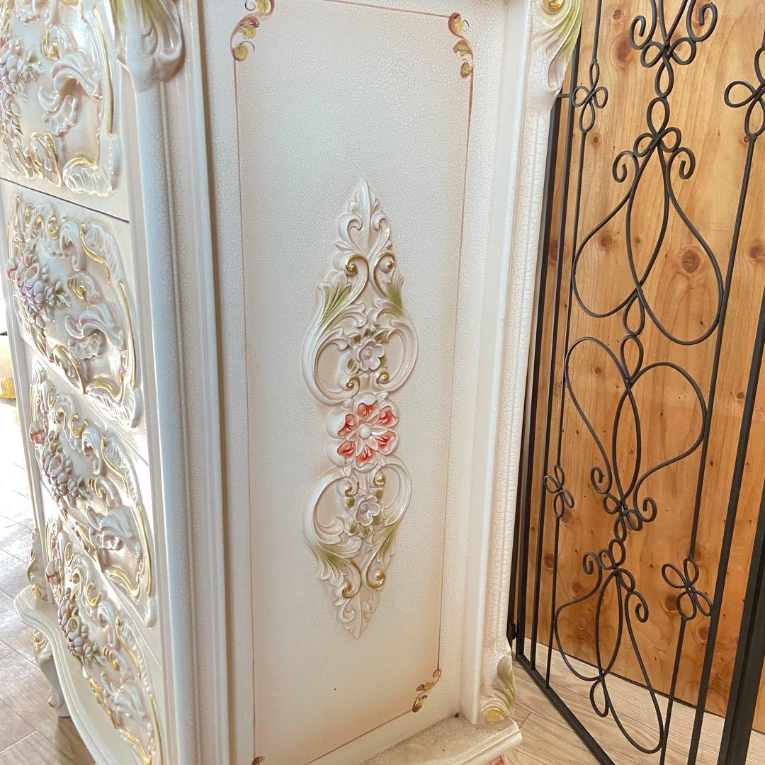 4段チェスト　ロココ調　猫脚 プリンセス ヨーロピアン 姫系⑥