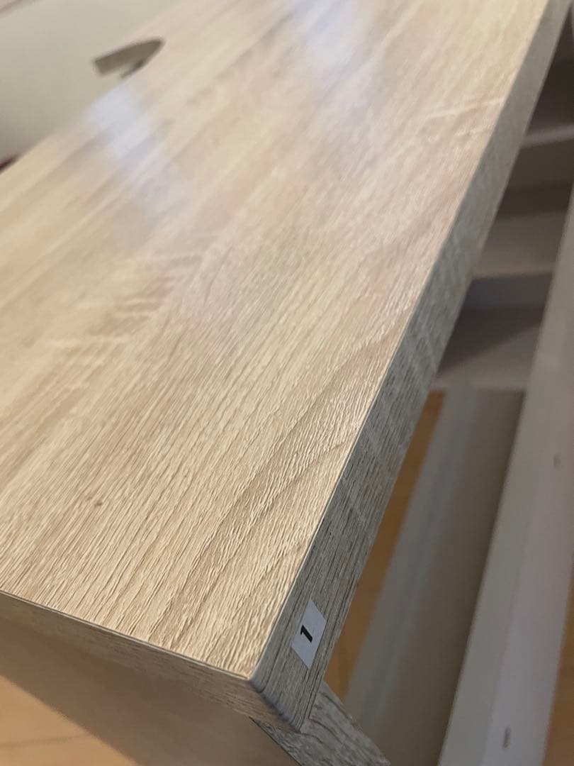 【美品】LOWYA L字型デスク　100㎝収納棚付き